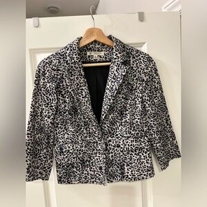 Versona animal print blazer